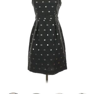 Elle Black Dress with Silver Dots